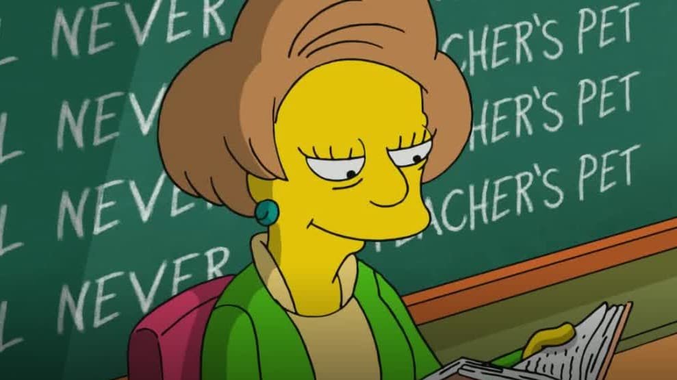 El último adiós de Los Simpsons a Edna Krabappel