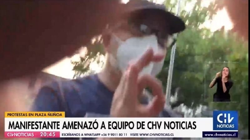 El tenso momento que se registró durante un despacho en vivo de Chilevisión