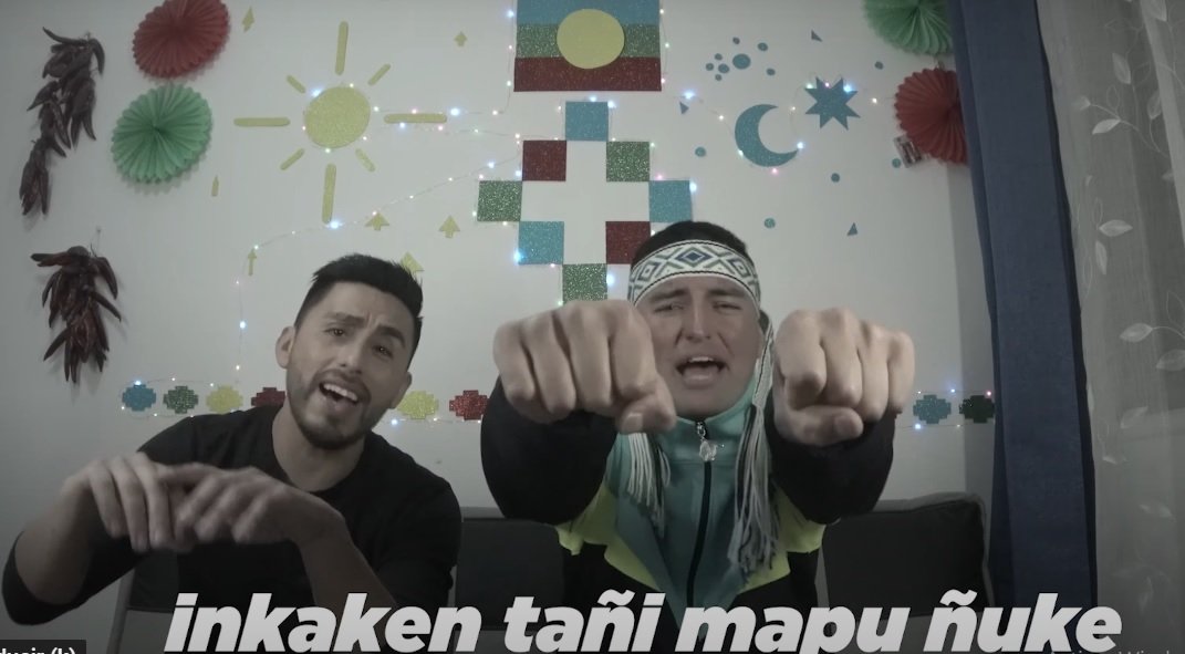 Kanela y Luanko en un nuevo capítulo de Rapeando aprendo mapudungun