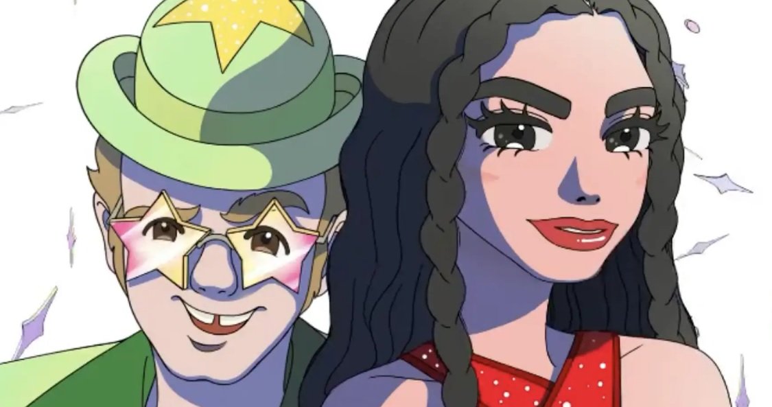 Elton John y Dua Lipa se unen en nueva versión de “Sacrifice” con video animado