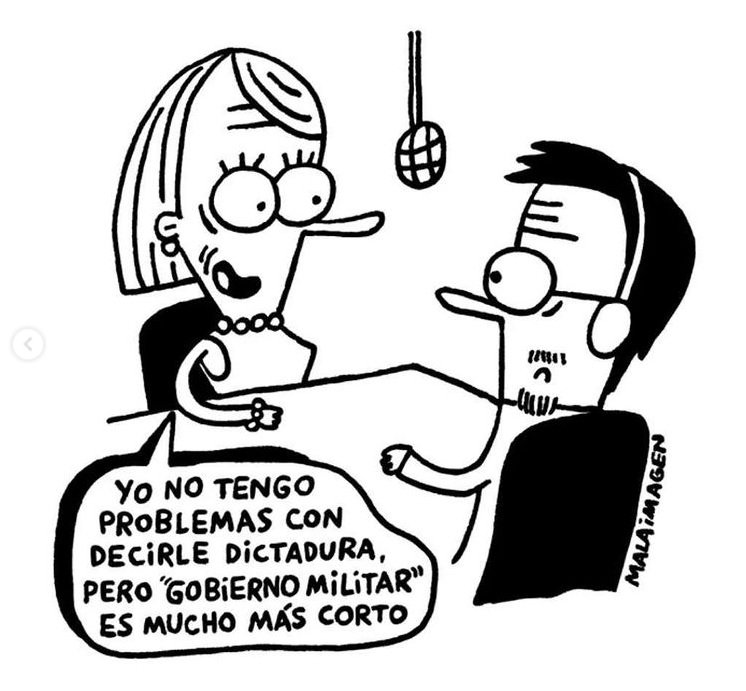 Una de las ilustraciones con que Malaimagen aludió al 11 de septiembre