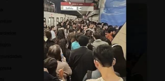 Desastre en Metro El Golf: trenes sin detenerse por la multitud en el Día del Tulipán.