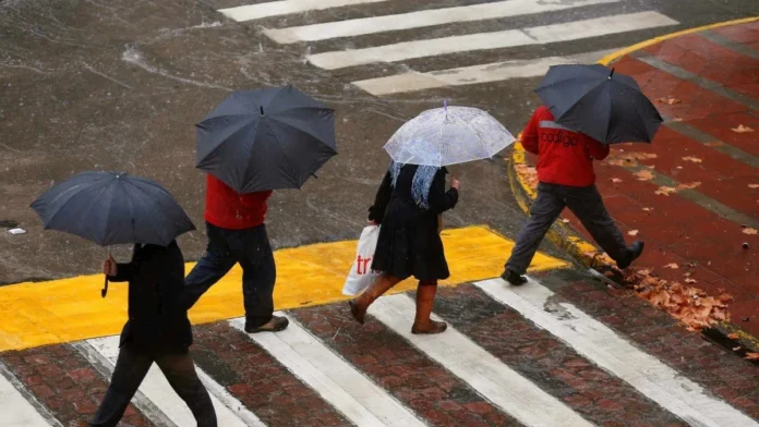 Pronóstico de lluvia para el 30 de septiembre: zonas afectadas por precipitaciones.