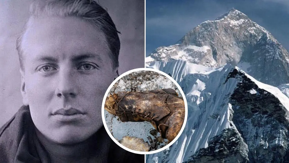 Restos de Andrew Irvine hallados en el Everest