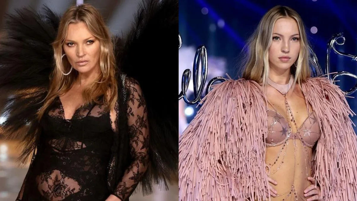 Kate Moss y su hija Lila brillan en el debut de Victoria's Secret.