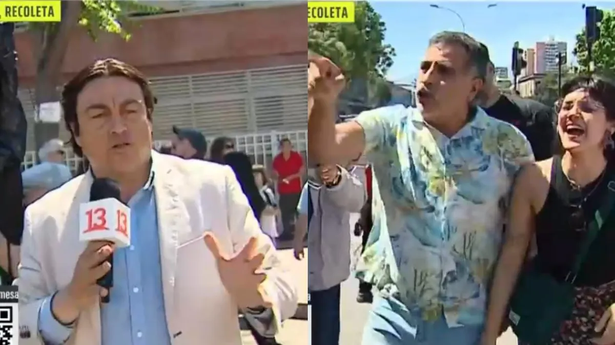 Altercado en votación: agresiones a periodistas durante llegada de Daniel Jadue a Recoleta