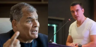 Rafael Correa critica a Noboa y cuestiona la limpieza de las elecciones.