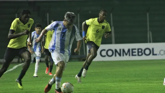 Argentina empató 2-2 con Ecuador en el Sudamericano Sub 15