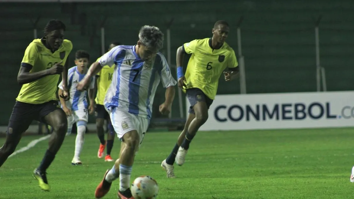 Argentina empata 2-2 con Ecuador en un intenso duelo del Sudamericano Sub 15