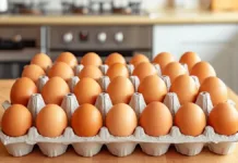 Detalles en los huevos que alertan sobre posible contaminación por Salmonella.