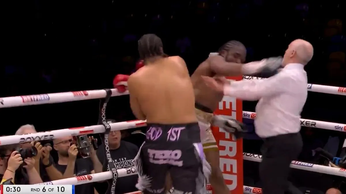 Arbitraje interrumpido: un golpe inesperado sorprende en la pelea de TKV e Ignatius