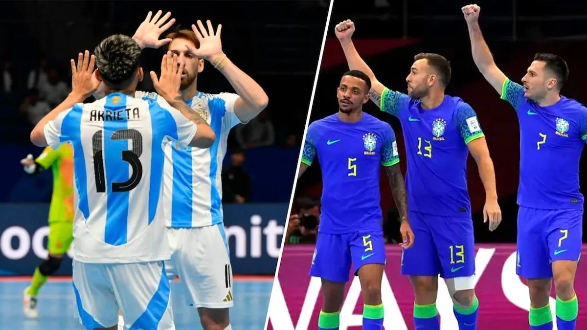 Argentina y Brasil se preparan para la gran final del Mundial de futsal: todo lo que necesitas saber