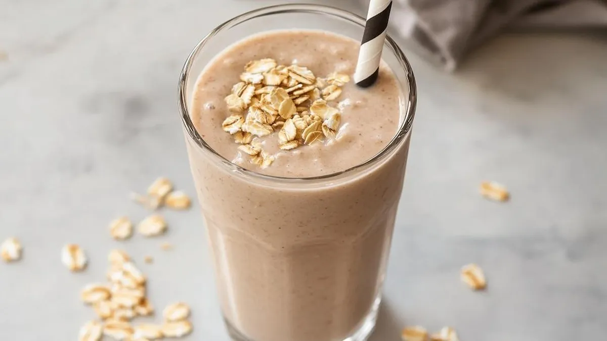 Batido de avena y miel: la clave para potenciar tu masa muscular de forma natural