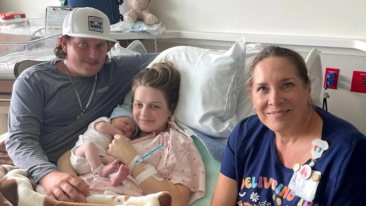 Un bebé milagroso nace en medio del huracán Milton en Florida