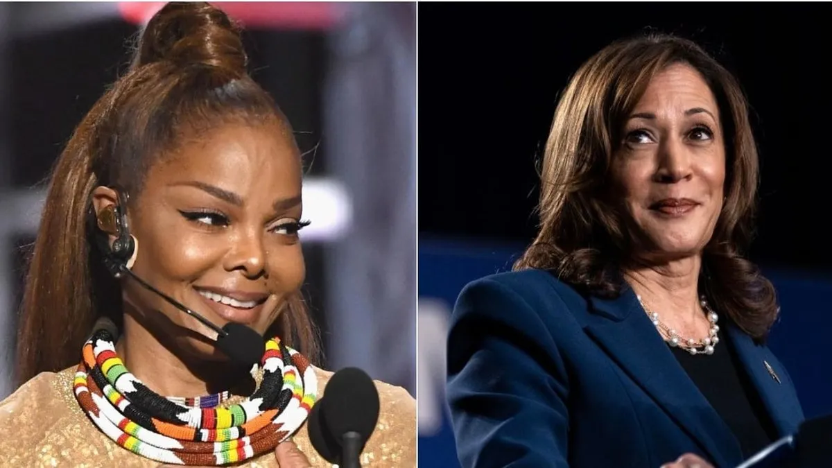 Janet Jackson se disculpa por sus comentarios sobre Kamala Harris y su identidad racial.