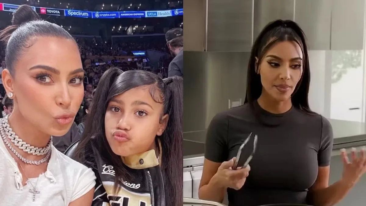 North West critica a Kim Kardashian por no cocinar para ella en dos años.