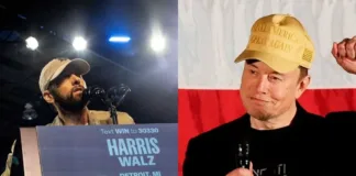 Eminem apoya a Kamala Harris; Musk critica sus fiestas con Diddy.