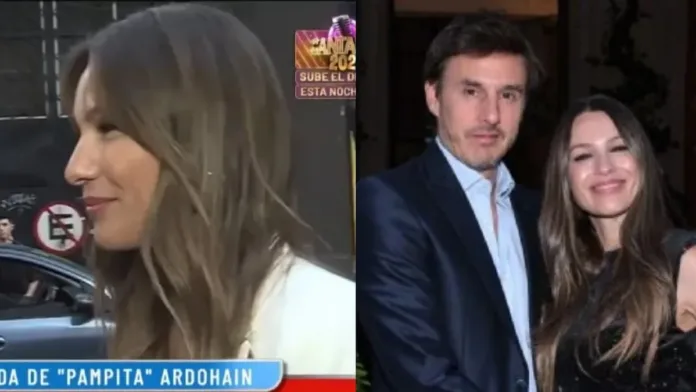 Pampita elude hablar sobre la salud de Roberto García Moritán