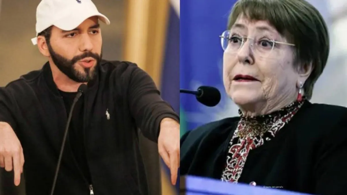 Nayib Bukele responde a Michelle Bachelet sobre derechos humanos y seguridad en El Salvador