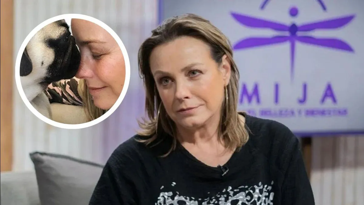 Claudia Conserva vive otro angustiante momento con su perro Aslan en la noche