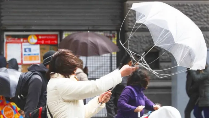 Pronóstico: Lluvias y vientos de hasta 80 km/h este jueves en varias zonas.