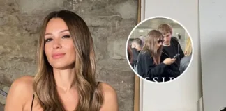 Pampita llega a Chile en medio de rumores de quiebre y allanamiento en su hogar.