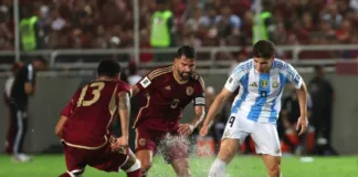 La Selección Argentina lucha en Maturín