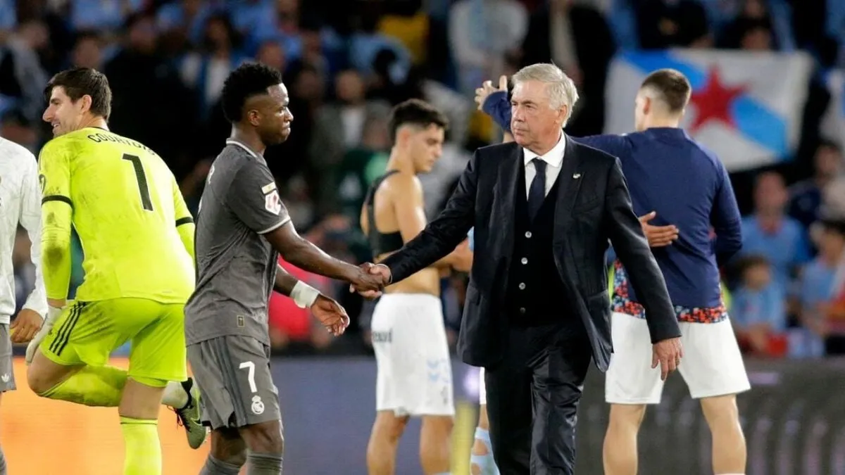 Ancelotti respalda la discusión entre Bellingham y Vinicius tras la victoria del Real Madrid