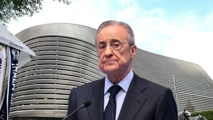 Florentino Pérez responde a las quejas vecinales sobre el Bernabéu.