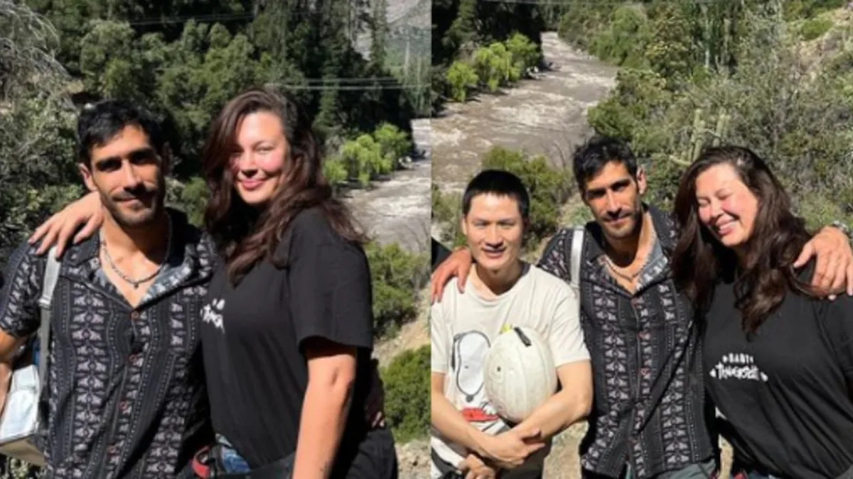 Michelle Carvalhot y Pedro Astorga: un reencuentro lleno de aventuras en Cajón del Maipo