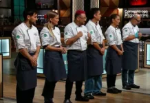 Accidente en "Top Chef Vip": participante se detiene tras sufrir un corte.