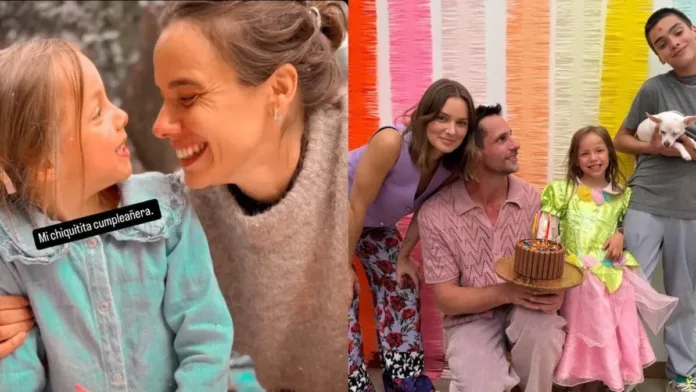 María Gracia Omegna y Gonzalo Valenzuela celebran el cumpleaños de su hija con amor.