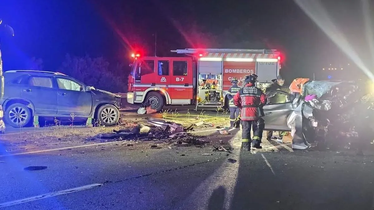 Tragedia en la Ruta del Itata: cinco muertos y cuatro heridos tras colisión frontal