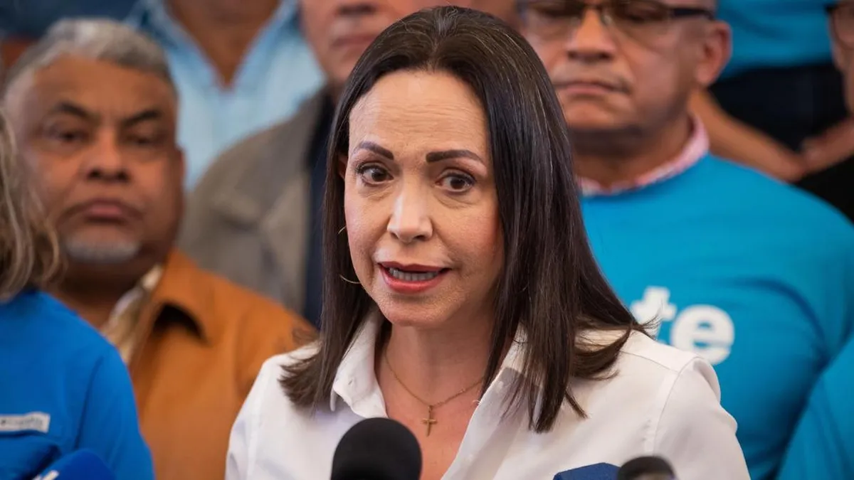 La Fiscalía de Venezuela acusa a Machado de traición por su apoyo a ley en EE.UU.