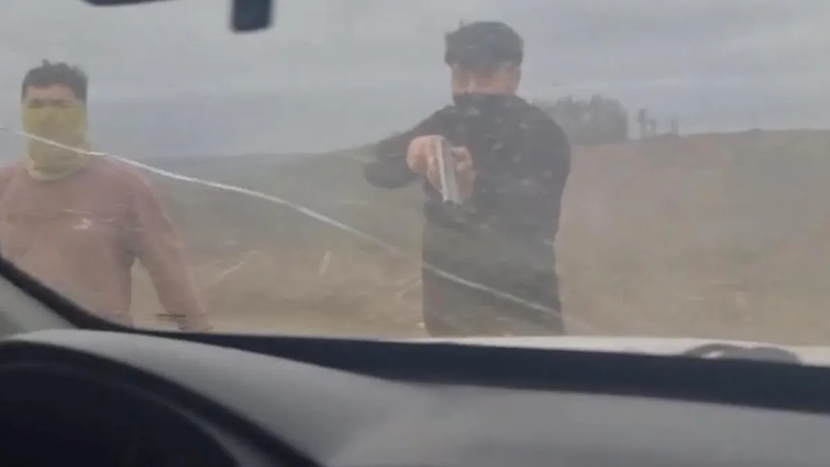 Tres hombres amenazan a guardias de Forestal Arauco con escopetas en un violento incidente