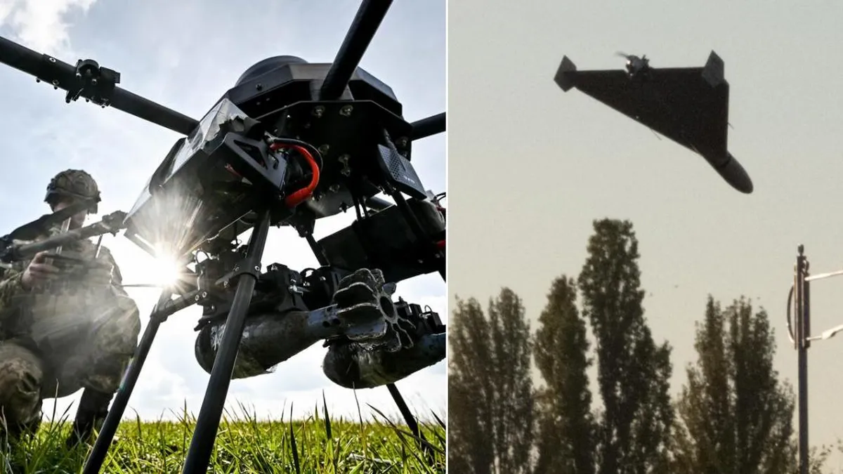 Intensos intercambios de drones entre Ucrania y Rusia marcan la noche del conflicto