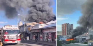 Incendio arrasa un local en Temuco