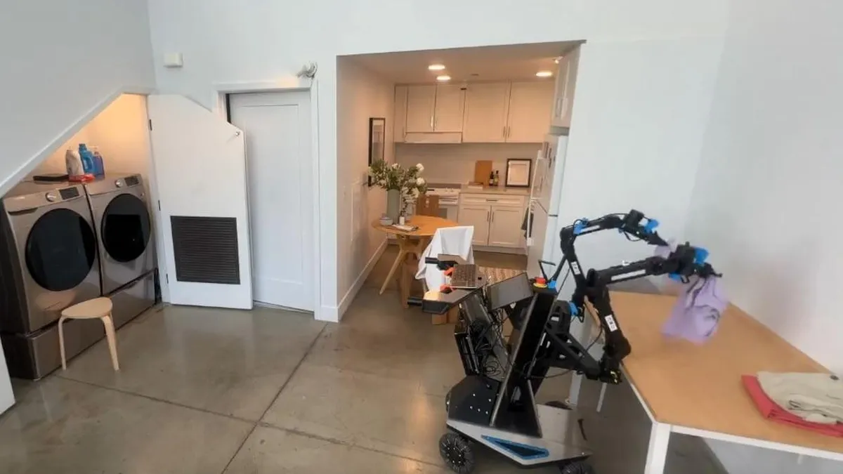 Descubre cómo un robot con IA transformará el lavado y doblado de tu ropa.