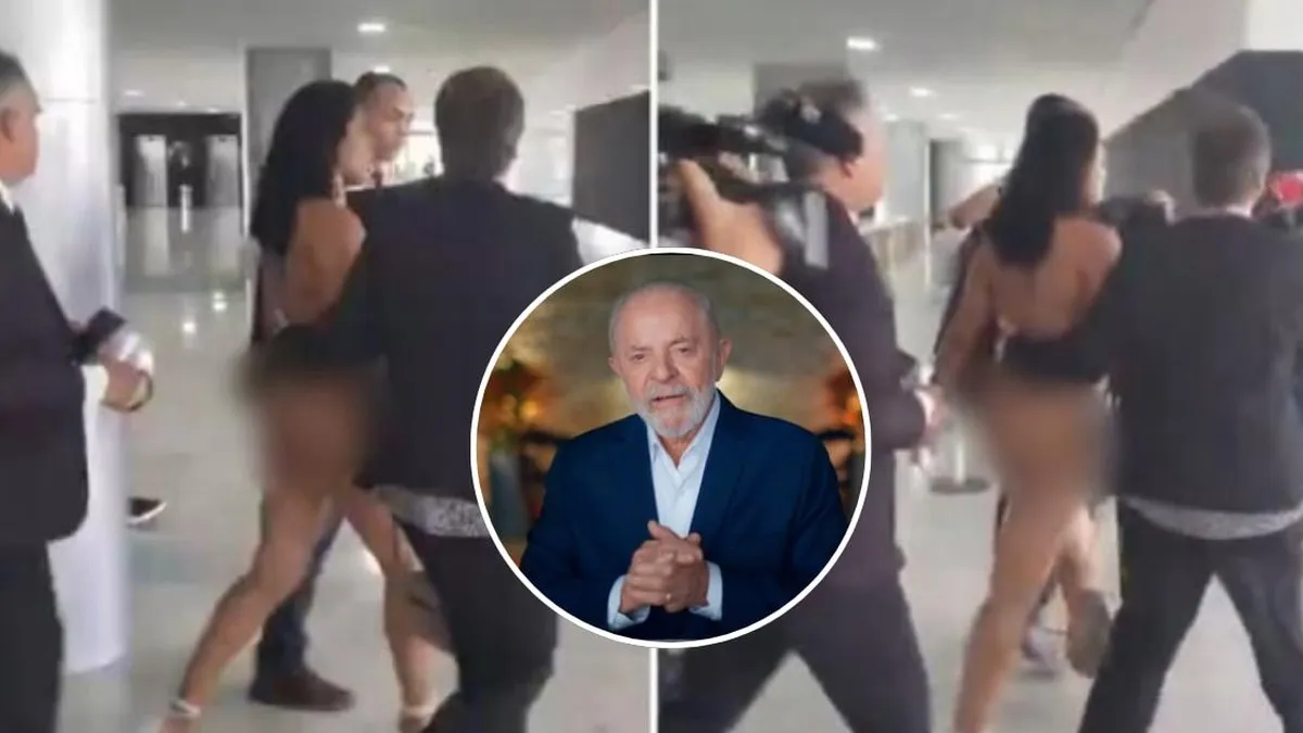 Mujer se desnuda en el Palacio de Planalto y exige hablar con Lula da Silva