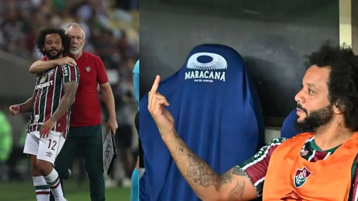 Marcelo se despide del Fluminense tras un escándalo con el técnico.