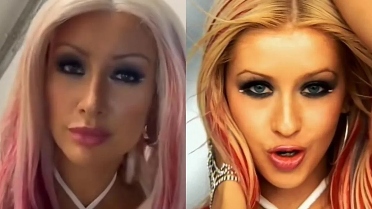 Camila Andrade sorprende con su transformación en Christina Aguilera: ¡dos horas de magia!