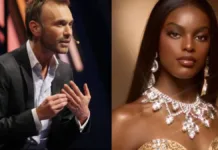 Jordi Castell se confunde con representante nigeriana en el Miss Mundo.