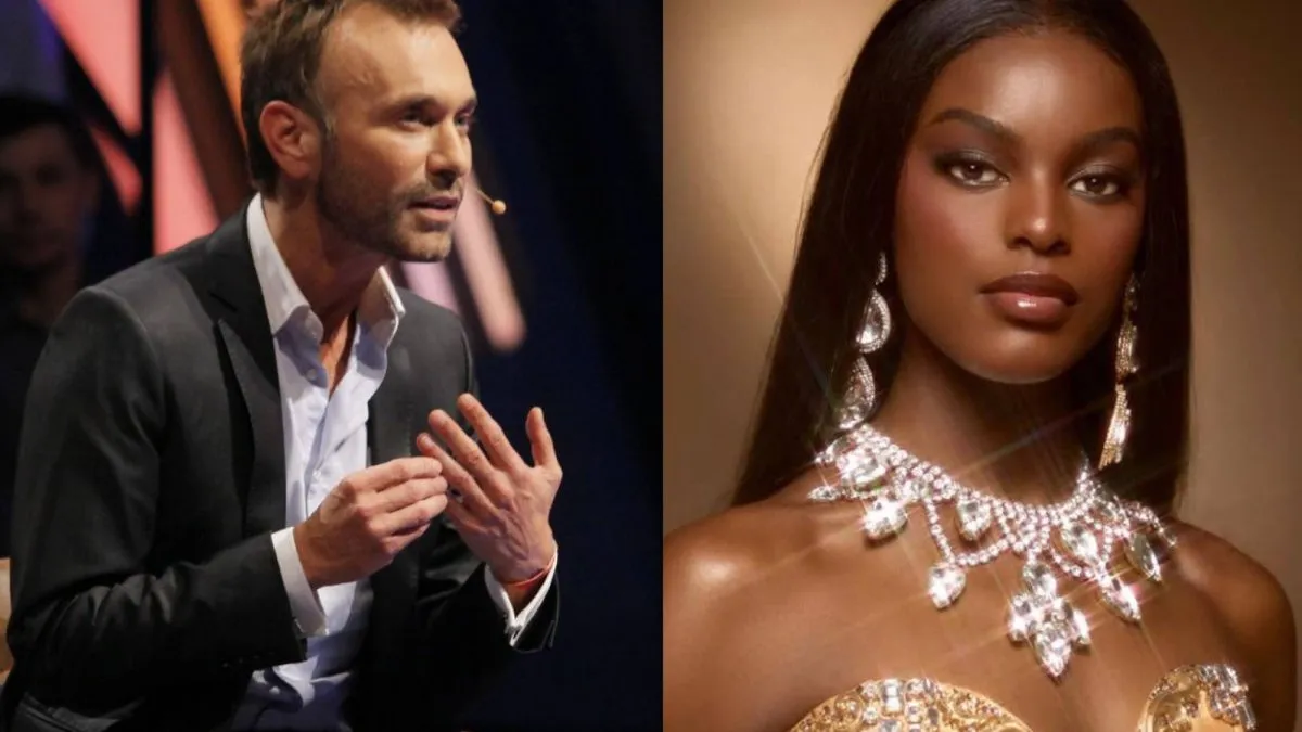 Jordi Castell se confunde con representante nigeriana en el Miss Mundo.