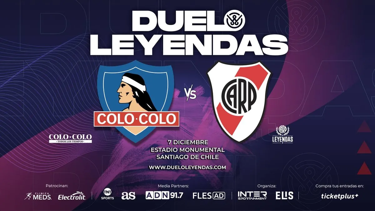 Colo Colo y River Plate: un épico 'Duelo de Leyendas' que no te puedes perder.