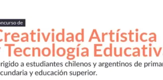 Concurso de Creatividad Artística y Tecnología Educativa para estudiantes de Chile y Argentina.