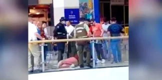 Detenido por amenazar con un arma blanca en un mall de Ñuñoa.