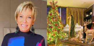 Raquel Argandoña deslumbra con su espectacular árbol de Navidad en casa.