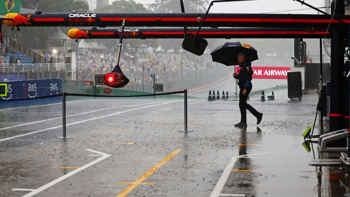 La Qualy de Fórmula 1 se pospone para el domingo debido a la lluvia.