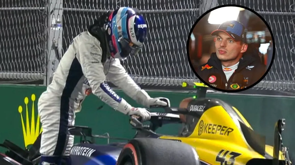 Max Verstappen defiende a Franco Colapinto tras críticas por accidente en Las Vegas