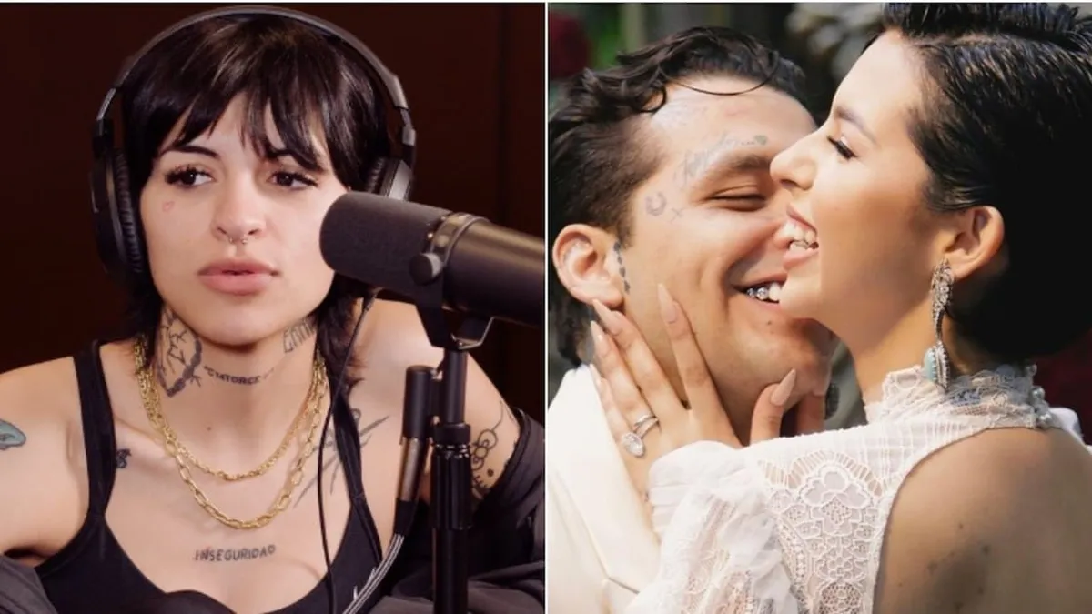 Christian Nodal confunde a su esposa con su expareja en un en vivo y causa revuelo